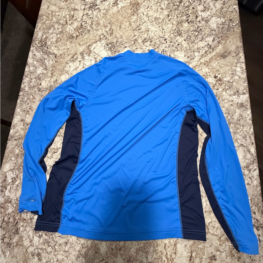 Simms Men's Two-Tone Blue Rash Guard - Picture 3 of 4